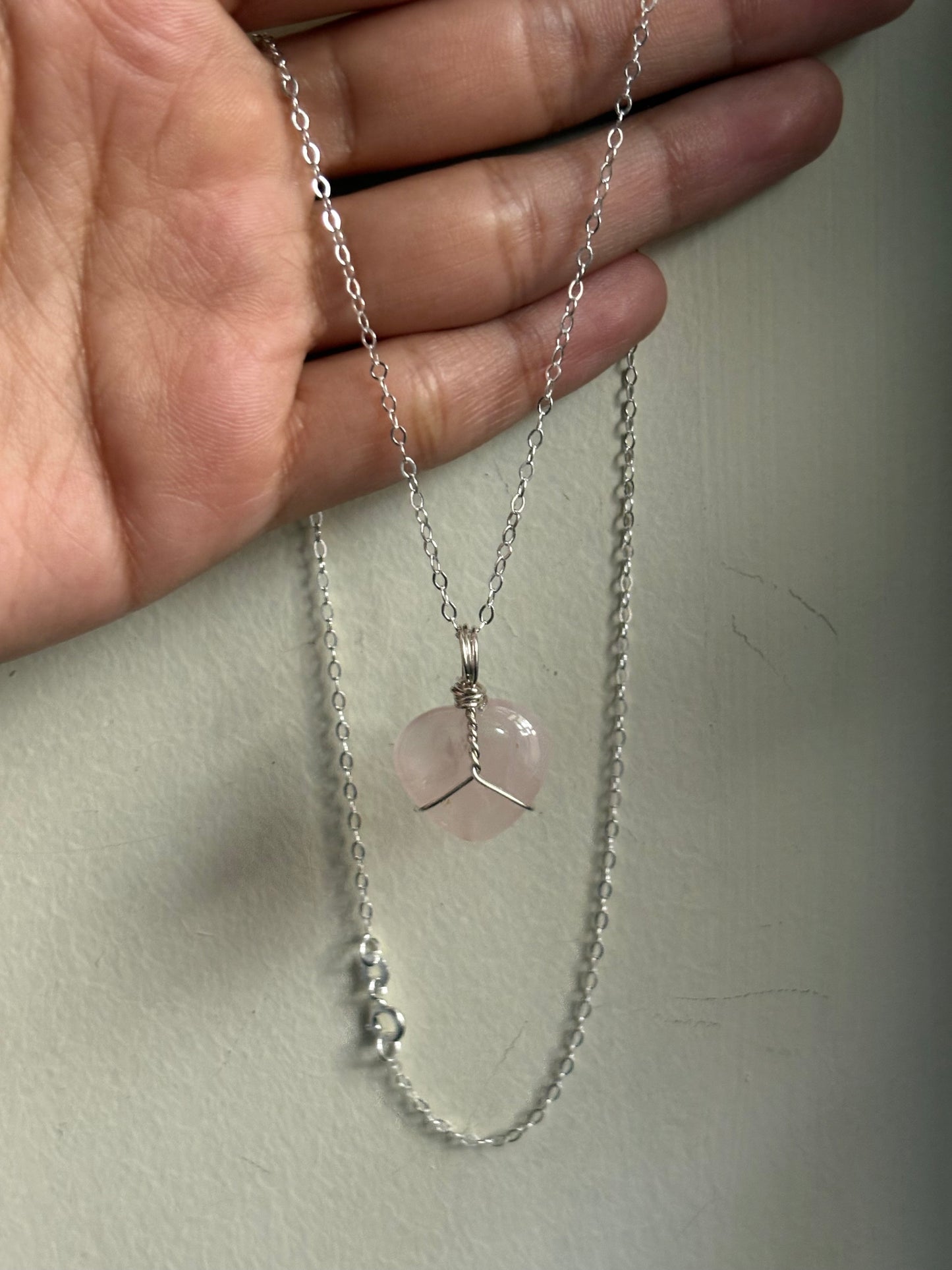 Rose Quartz pendant Necklace
